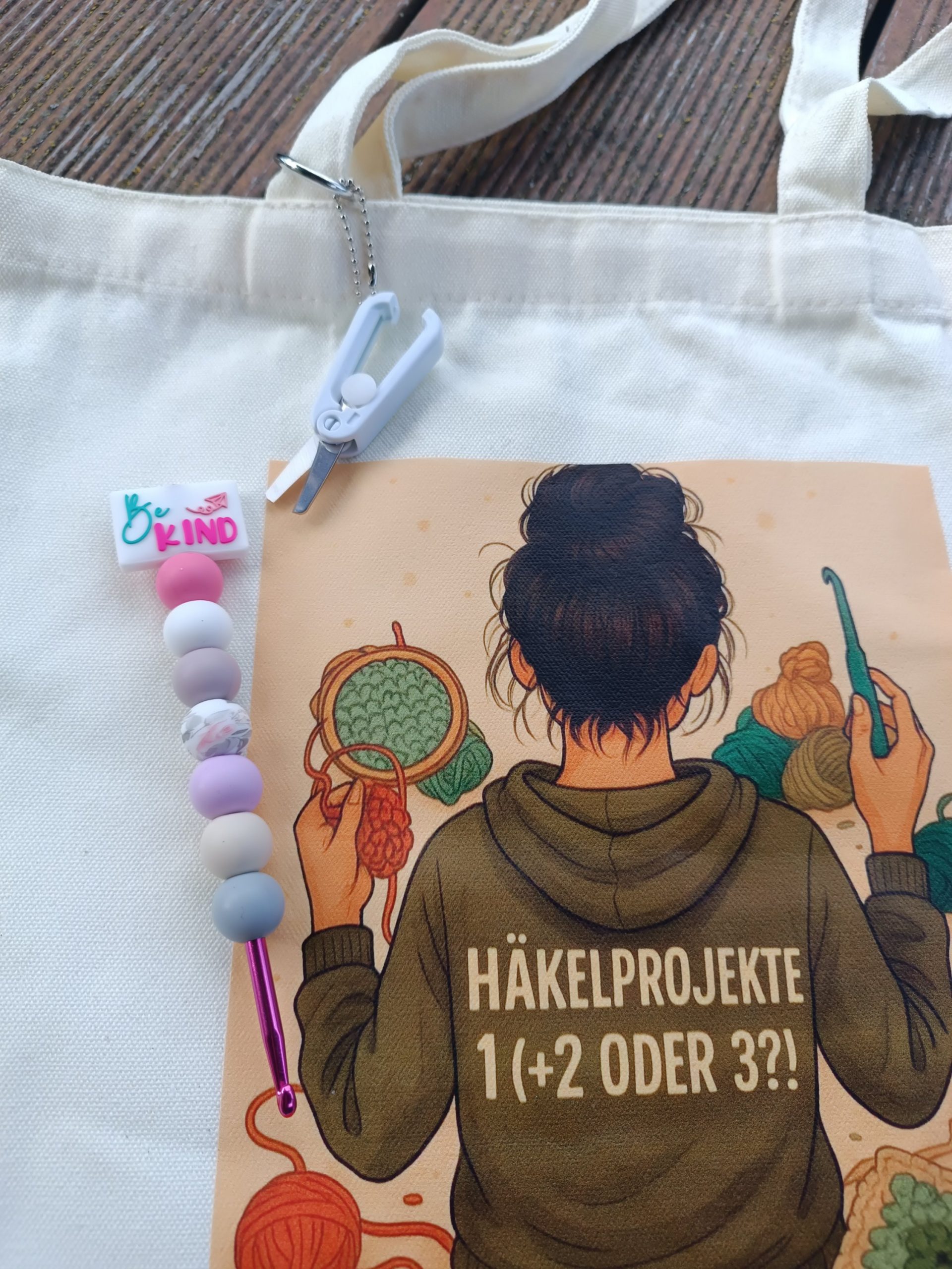 Jutebeutel & Schere Be Kind – Bild 4