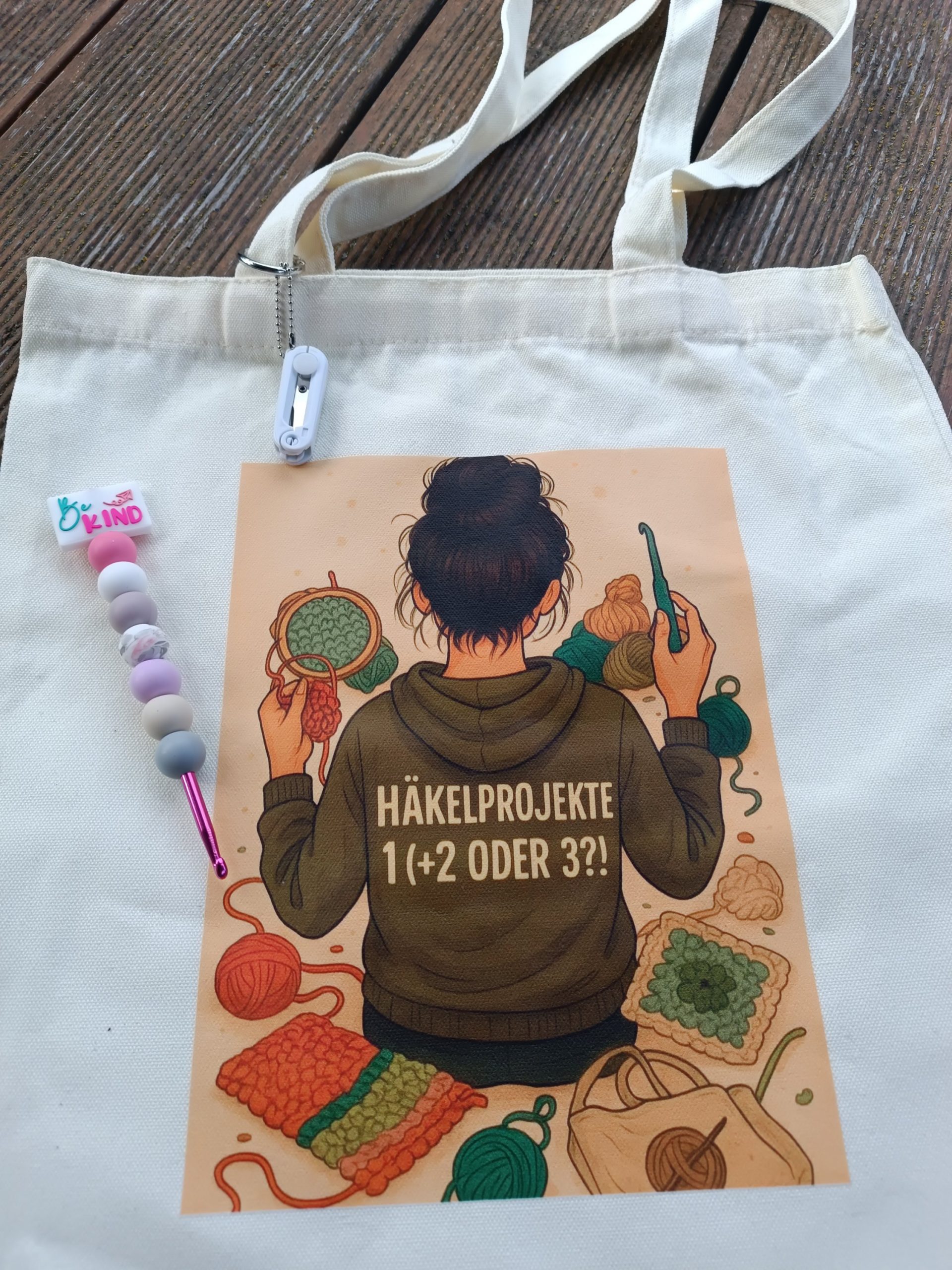 Jutebeutel & Schere Be Kind